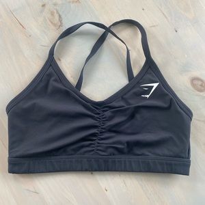 Gymshark ruched training sports bra, size small